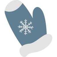 Snowflake glove. Winter clothes vector