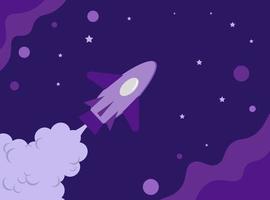 background vector illustration design with rocket launch