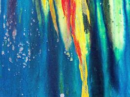 pintura de color acrílico hecha a mano, arte contemporáneo colorido sobre lienzo, textura de fondo abstracta foto