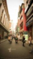 Blurred image background cityscape office building, Vintage style for your design photo