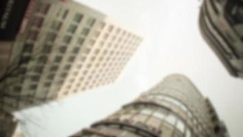 Blurred image background cityscape office building, Vintage style for your design photo