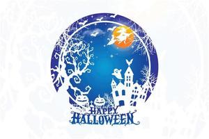 Happy Halloween pumpkin cat witch t-shirt design vector