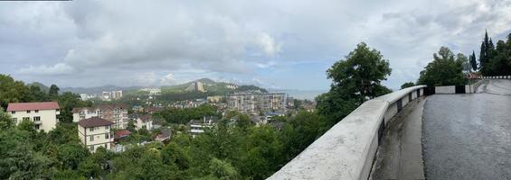 panorama del paisaje urbano de dagomys, vista superior. foto