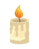 candle wax decoration vector