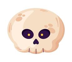 cabeza de calavera de halloween vector