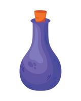 halloween purple potion magic vector