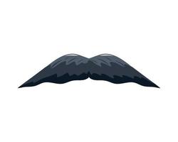 bigote accesorio masculino vector