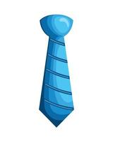 blue elegant neck tie vector