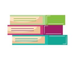 pile text books library vector