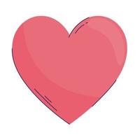 heart love romantic isolated icon vector
