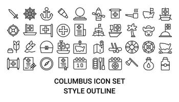 illustration vector and logo columbus icon perfect. Icon sign from modern collection for mobile concept and web apps design. Nice design perfect.