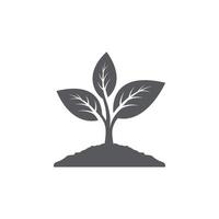 PrintPlant icon design. Seed Sign symbol design. Seedling vector silhouette. leaf icon design. Vector illustration