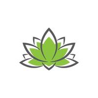 linear lotus logo templates. Vector floral linear lotus logo. Design lotus flower outline. Vector illustration. Lotus icon