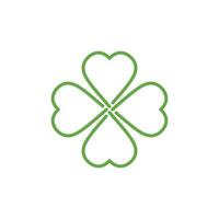 Four leaf clover icon. Clover Simple icon design. St patryks day clover. Vector illustration