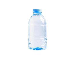 Plastic water bottle isolated on white background, mineral, healthy concept. photo