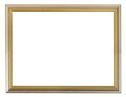 golden carved wooden picture frame photo