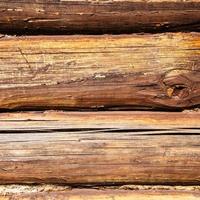 old oak beams of country house wall photo