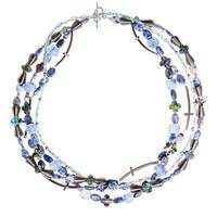 necklace from lapis lazuli and sodalite stones photo