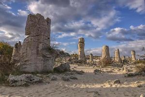 Pobiti Kamani - natural rock formations in Varna Province, Bulgaria . photo