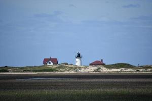 Distant View of Race Point Lighthouse on Cape Cod photo
