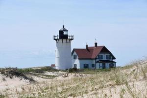 Race Point Lighthouse and Sand Dune on the Cape photo