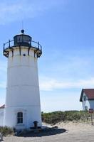 Cape Cod's Race Point Lighthouse Tower Up Close photo
