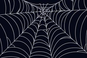 Spider web background for Halloween. Spooky Halloween gothic wallpaper. Vector illustration