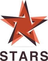 logotipo de estrella y logotipo de éxito y ganador. vector