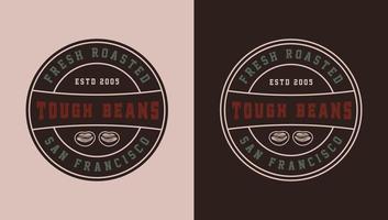 Set of vintage retro style coffee emblems, logos, badges. Can be used like poster or print. Monochrome Graphic Art. Vector Illustration. Detailed woodcut style design.