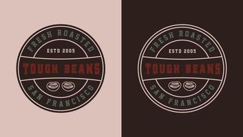 conjunto de emblemas de café de estilo retro vintage, logotipos, insignias. se puede utilizar como póster o impresión. arte gráfico monocromático. ilustración vectorial diseño detallado de estilo grabado en madera. vector