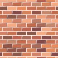 Seamless red brick wall background vector