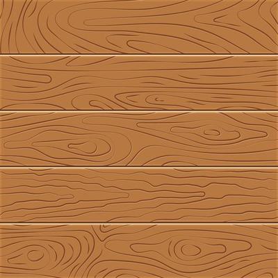Five wooden boards in flat design