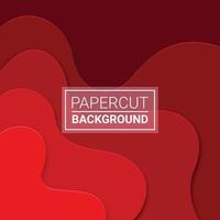 3D abstract background and paper cut shapes, vector illustration