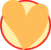 el archivo png en forma de corazón se utiliza para la decoración