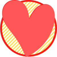 el archivo png en forma de corazón se utiliza para la decoración