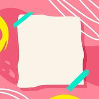 Flat abstract pink background vector