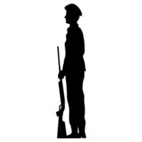 soldier with rifle vector