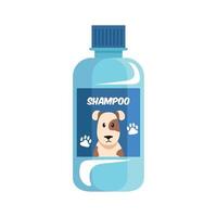 dog shampoo bottle vector