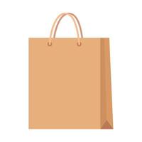 maqueta de paquete ecológico de bolsa de compras vector