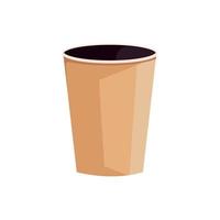 Paquete ecológico de vasos de papel vector