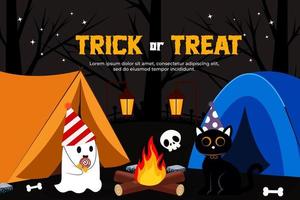 Halloween graphic design simple and elegant template that is easy to customize vector