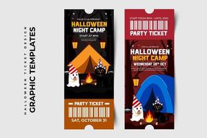 plantilla simple y elegante de diseño gráfico de halloween que es fácil de personalizar vector