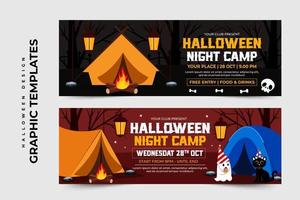 plantilla simple y elegante de diseño gráfico de halloween que es fácil de personalizar vector