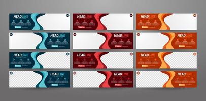 Vector abstract geometric design banner web template