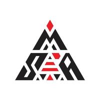 diseño de logotipo de tres letras de triángulo único vector