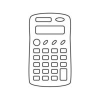 Black and white calculator-01 vector