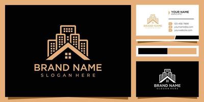 Building real estate logo design inspiration vector