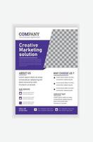 Creative corporate business flyer template best corporate business flyer template vector