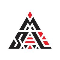 Creative Triangle Three Letter Logo Design vector