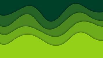 3D abstract background and paper cut shapes, vector illustration